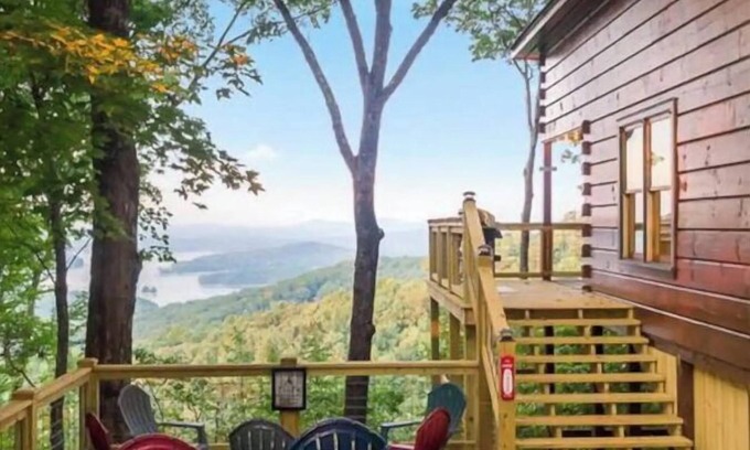 Blue Ridge House | Exceptional Lakeview Retreat with Pool and Spa Amenities