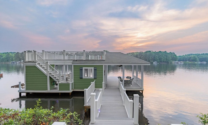 Littleton House | Unforgettable Lakefront Retreat with Dock and Scenic Views