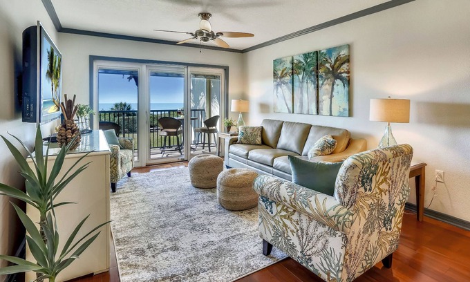 Sunset Beach Condo | Beachfront Paradise: Land's End 204 with Amazing Views