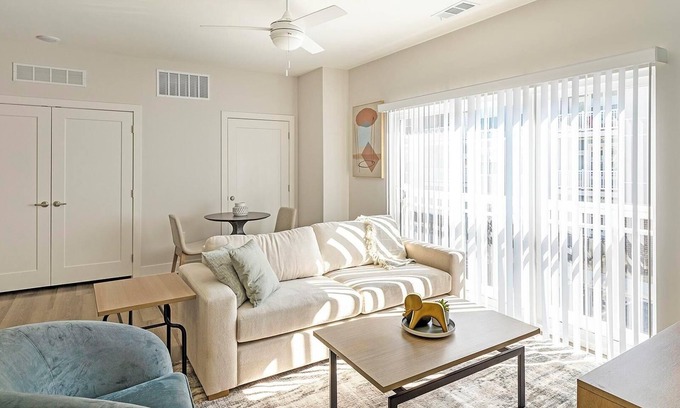 Belle Mina Apartment | Landing | Stylish 1BD, Yoga Studio, Courtyard