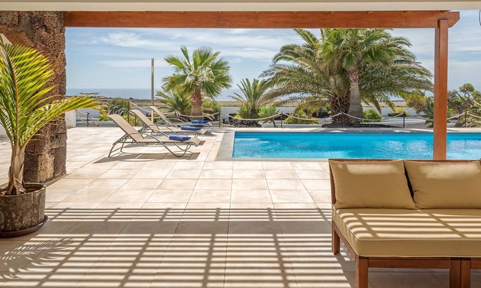 Puerto Calero House | Unforgettable Stays at Lanzahost Villa Panorama with Spa & Pool