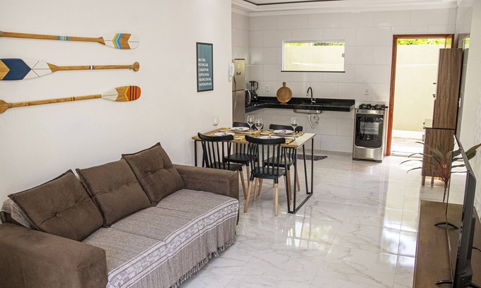 Taperapua Beach Apartment | Relax at Lar Doce Mar: Poolside Homes Steps from the Beach