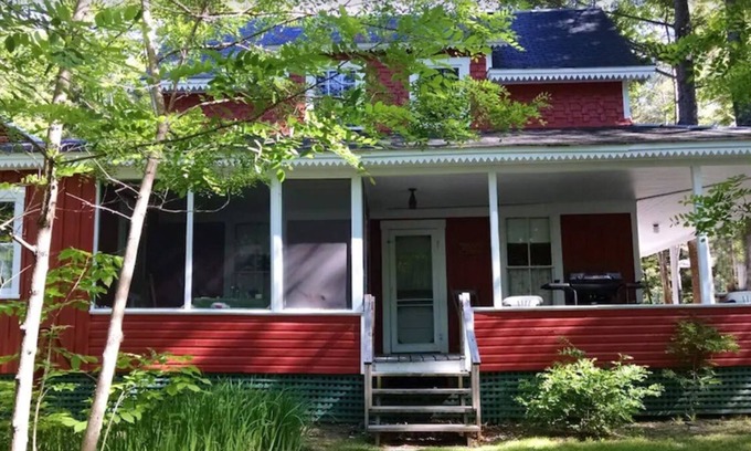 Monson Cabin | Experience Lake Hebron: Spacious 2-Story Cabin Retreat
