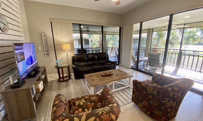 Bonita Bay Condo | Corner Unit with Golf Course Views & Premier Amenities