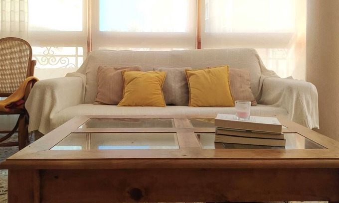 Diputacion de Cartagena Casco Condo | Bright Apartment in Central Location with Ocean View & Parking