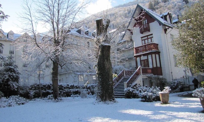 Bagneres-de-Luchon Villa | Stylish City Centre House with Garden & Pool Retreat