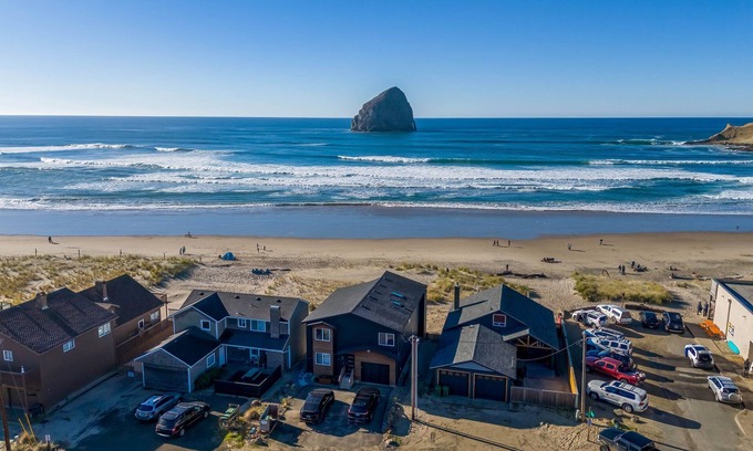 Pacific City House | Beachfront Haven with Ocean Views and Spa Amenities