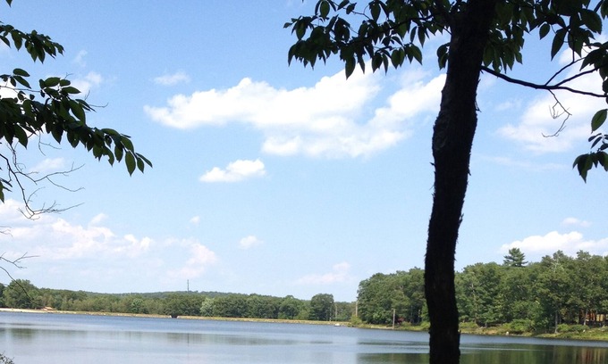 Pocono Mountain Lake House | Large, Beautiful, Secluded LAKEFRONT house with HOT TUB. Private Lake Community