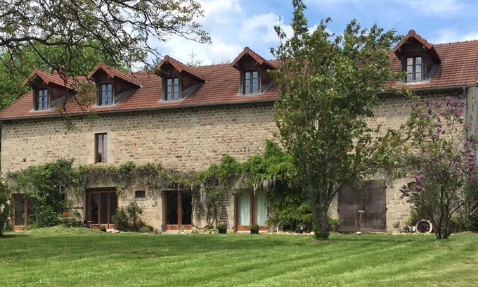 Chatelus-le-Marcheix House | Spacious Converted Barn with Private Pool Near River Beach