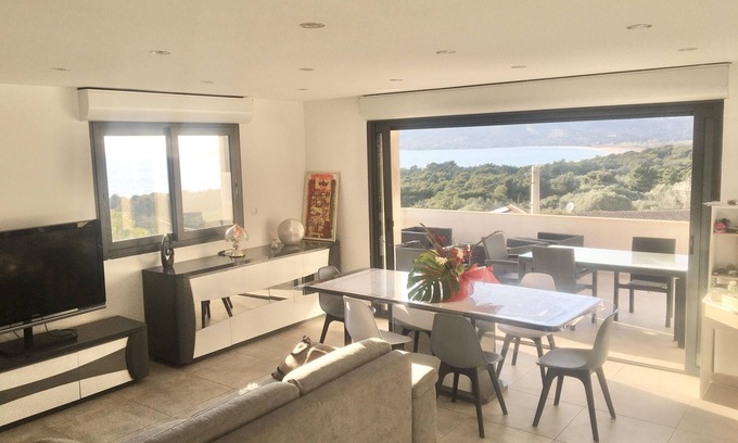 Olmeto Apartment | Spacious Duplex Apartment with Panoramic Views & Child-Friendly