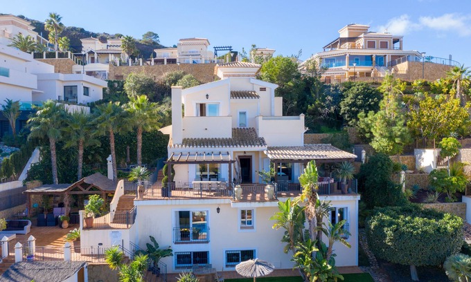 Diputacion de Rincon de San Gines House | Family Retreat at La Manga Club with Oceanfront Pool