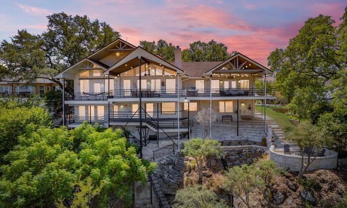 Spicewood House | Scenic Lake House with Grill and Expansive Patios