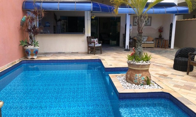 Jardim Casablanca House | Stylish Oceanfront House in Peruíbe - 24/7 Security & Pool