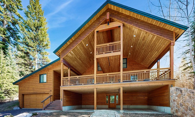 McCall Cabin | Inviting Log Cabin Retreat with Pool and Mountain Views