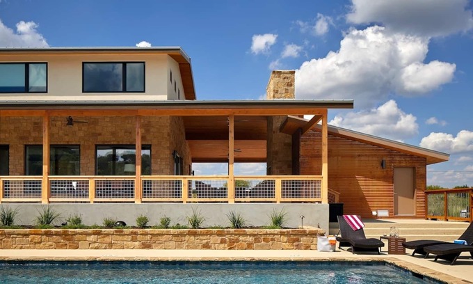 Wimberley House | Exquisite Blanco Riverfront Home with Pool & Spa Amenities