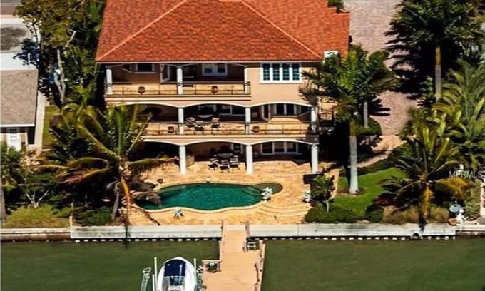 Indian Rocks Beach House | Tranquil Mediterranean Oasis with Pool & Ocean Views
