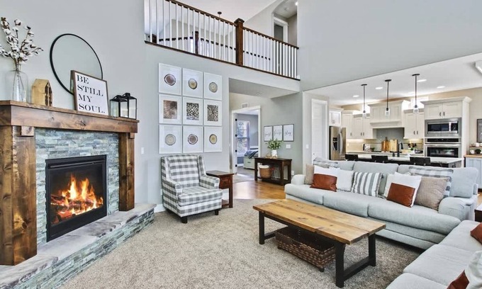 Meridian House | Modern 6-Bedroom Farmhouse with Custom Theater in Meridian