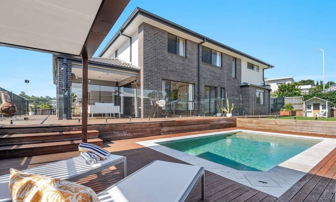 Lennox Head House | Modern Lennox House with Heated Pool Near Beach & Shops