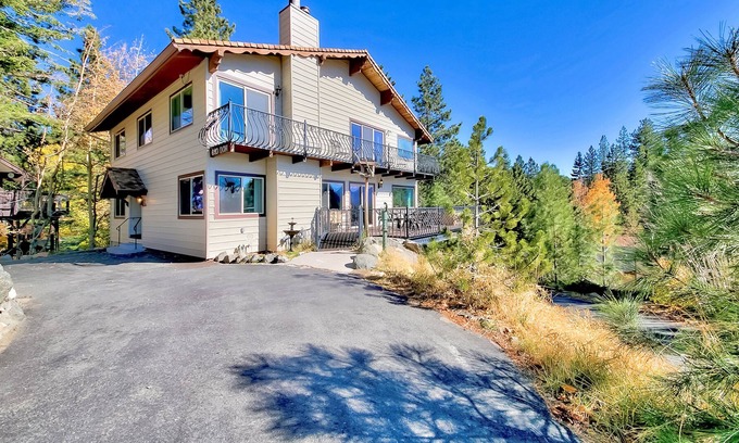 Zephyr Cove House | Inviting Mountain Chalet with Lake Tahoe Views & Hot Tub