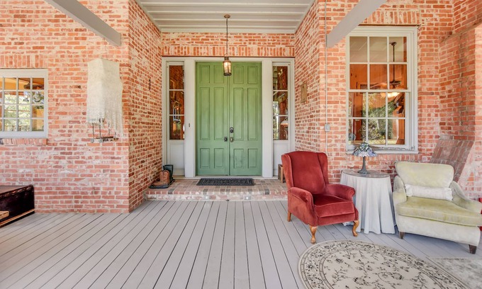 Brenham House | Large, private country home located near Round Top, Texas.