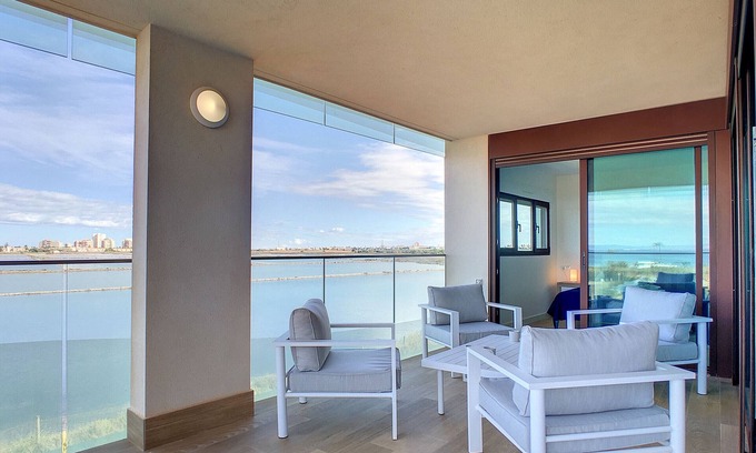 Diputacion de Rincon de San Gines Apartment | Discover Los Flamencos Vista Playa with Oceanfront Bliss