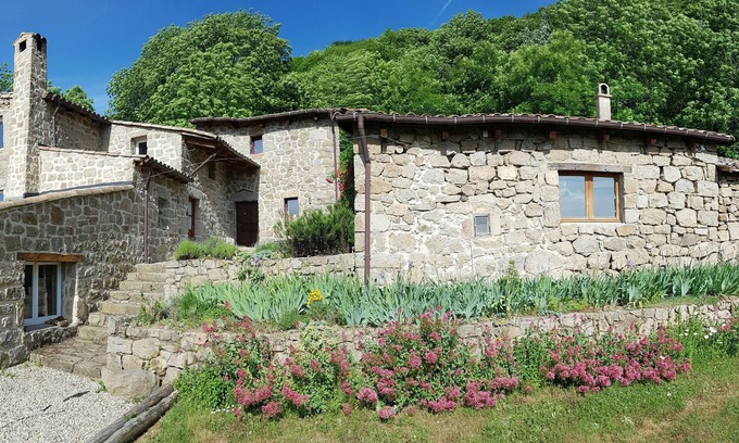 Saint-Etienne-de-Serre Other | Spacious Stone Cottage for 12 in Ardeche's Heart
