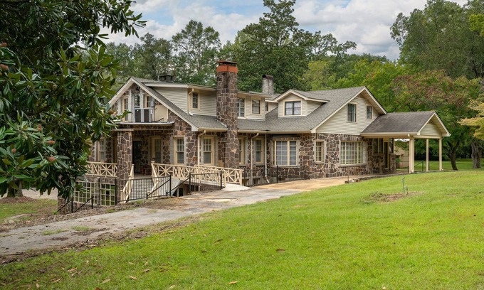 McCalla House | Ideal Stone Home Near UA with Pool & Pet-Friendly Amenities