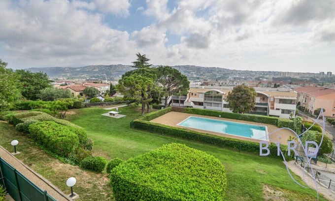 Saint-Laurent-du-Var Apartment | Modern Studio with Pool & Breathtaking Open Views