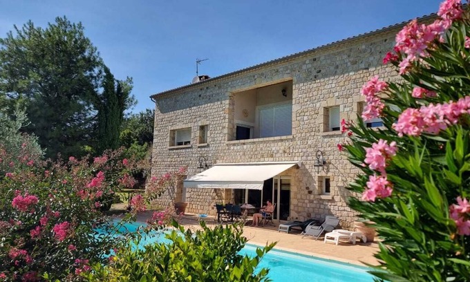 Lablachere House | Elegant Villa with Pool, Sauna & Spacious Garden Retreat