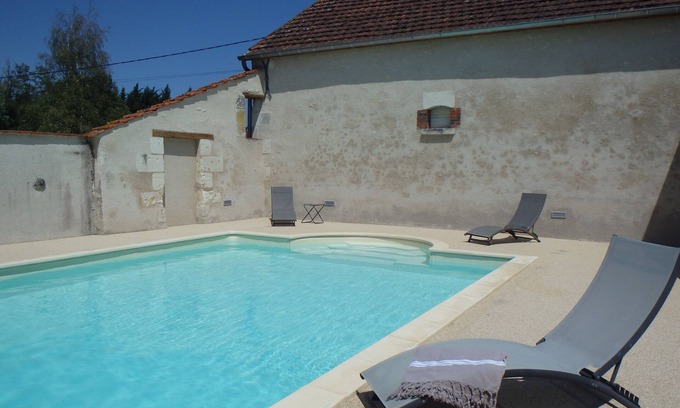 Nouans-les-Fontaines House | Relaxing Getaway: Gite with Spa, Pool & Family-Friendly Fun