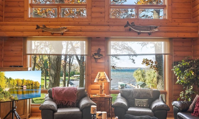 Ripon House | Woodsy Retreat with Breathtaking Sunset Views on Green Lake