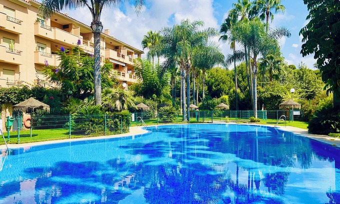 Carib Playa Apartment | Beautiful Marbella Apartment with Pool, Steps from the Beach