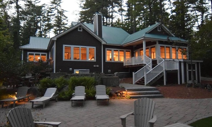 Center Conway House | Beautiful Lakefront Retreat with Game Room & Outdoor Kitchen