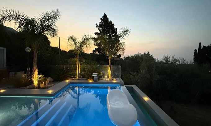 Trabia Villa | Last Minute Escape: Donna Carmela Villa with Pool & Ocean View