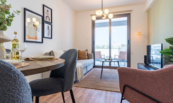 Larnaca City Centre Apartment | Inviting Latte's Prime 1-Bedroom Apartment in Larnaca