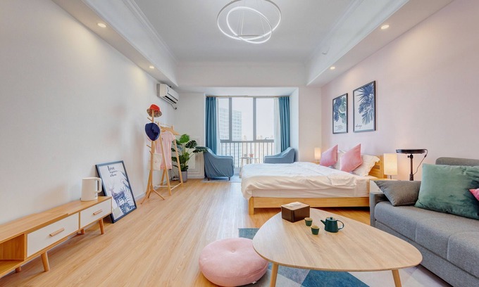Panyu Hotel | Top-Rated Lavender Apartment - Wanda Branch with Kitchen & More