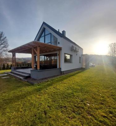 Adamow Villa | Experience Lawendowa Stodoła: Pet Friendly & Hot Tub Bliss