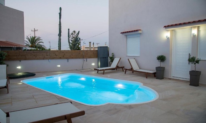 Palekastro Apartment | Experience Lazaros Home: 4-Star Poolside Retreat Awaits