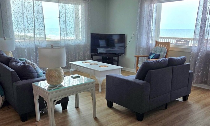 Emerald Isle Cottage | Pet-Friendly Lazy Haven East - Oceanfront Duplex Escape