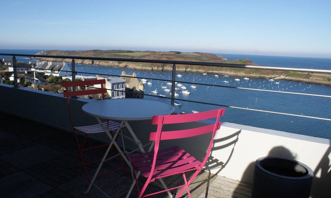 Le Conquet Apartment | Panoramic View Terrace at LC68 - Rated 9.8/10 by Guests