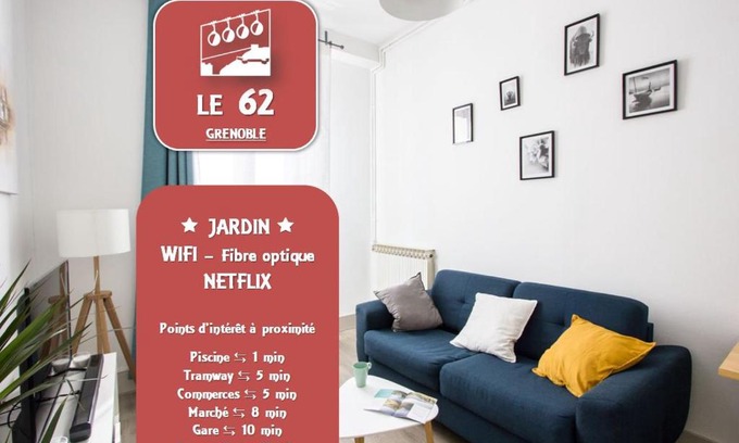 Quartier Chorier-Berriat Apartment | Pet-Friendly Le 62: Relax by the Ocean with Garden Access