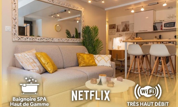 La Vabre Apartment | Relax at Le Bohème: Spa, Hot Tub & Wifi in Lozère