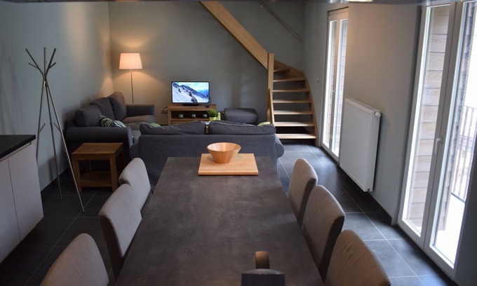 Mont-de-Lans Apartment | Exceptional Le Bouquetin 3: Duplex with Pool & Lake View