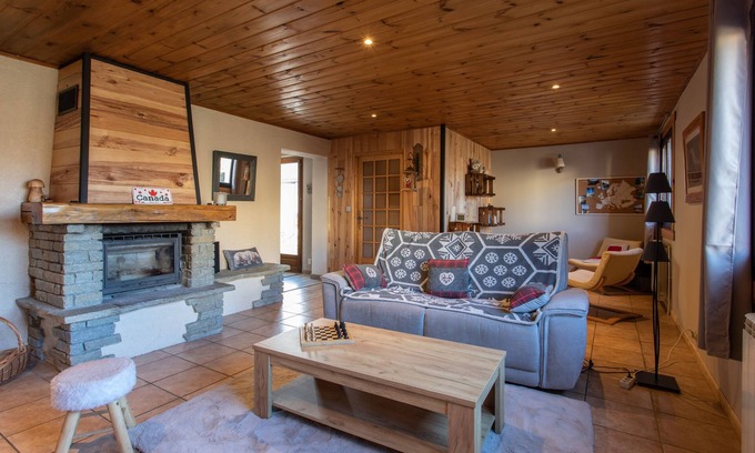 Barcelonnette House | Experience Le Brec: Mountain View Terrace & Spa Amenities