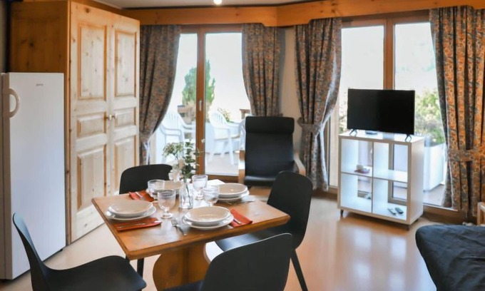 Villars-sur-Ollon Apartment | Elegant Lake View Retreat at Le Bristol A16 by Interhome