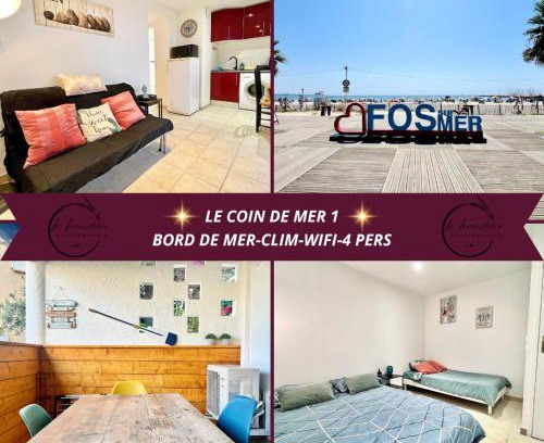 Fos-sur-Mer Apartment | Seaside Bliss at Le Coin de Mer with Oceanfront View
