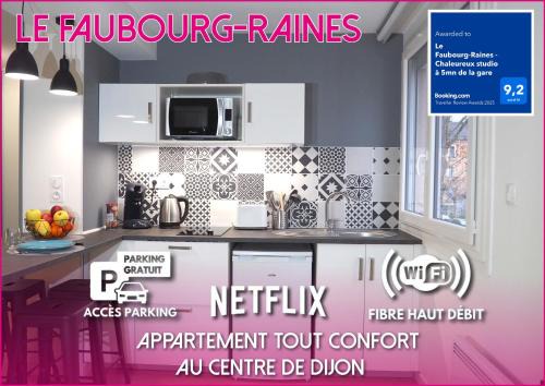 Faubourg-Raines Apartment | Le Faubourg-Raines - Chaleureux studio à 5mn de la gare