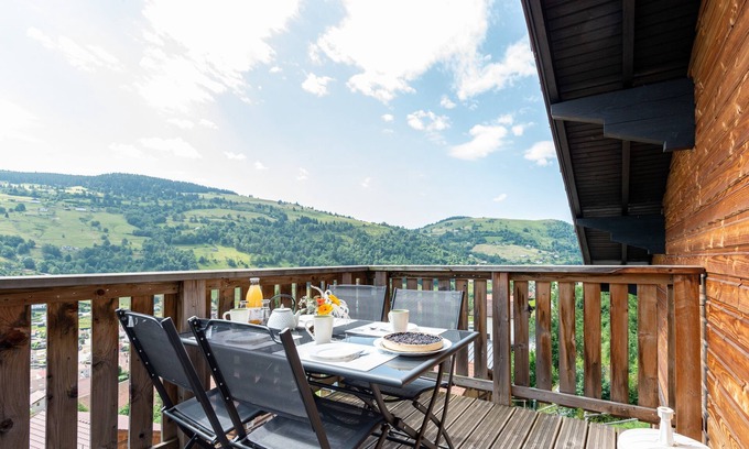 La Bresse Apartment | Experience Le Flocon with Exceptional Views and Spa Amenities