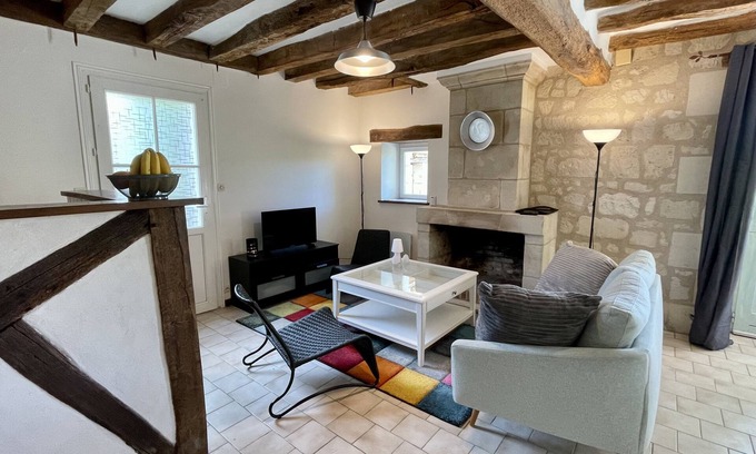 Touraine Ouest Val de Loire House | Top-Rated Le Gîte du Moulin Bertrand with Kitchen Access