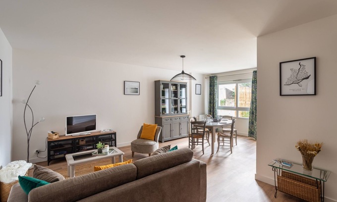 Salorges - Sainte-Anne Apartment | Experience Le Jardin d'Ulysse - Family-Friendly Retreat
